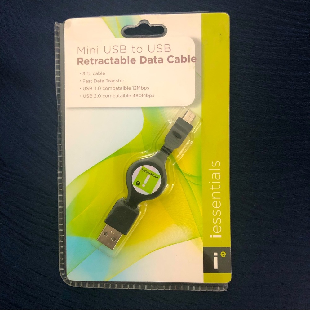 Retractable Mini USB Cable Cord